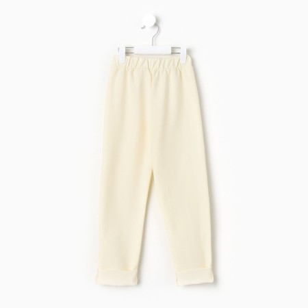 Children's costume (sweatshirt, trousers) minku Milk color, height 140 cm-12