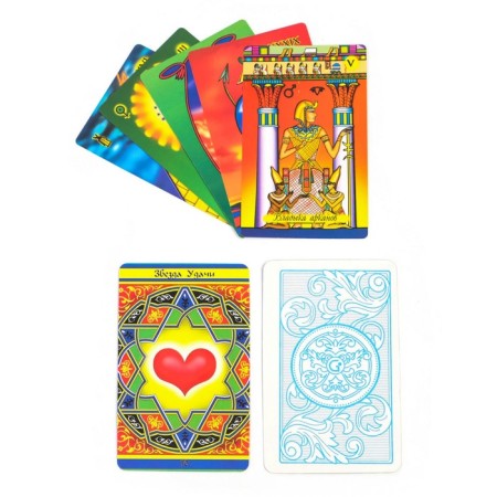 Gadal cards Gift cards "Tarot Pharaoh", 78 cards, 7.1 x 11.6 cm, 18+, with instructions-1