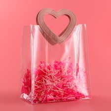 Gift package from PVC pink 26.5 x 23 x 12cm