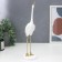 Souvenir Polystone "White Heron" 36x9x9cm
