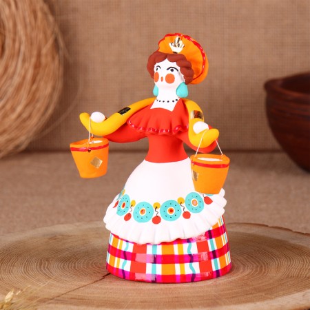 Dymkovo toy "Barynya-Vodonoska"-4