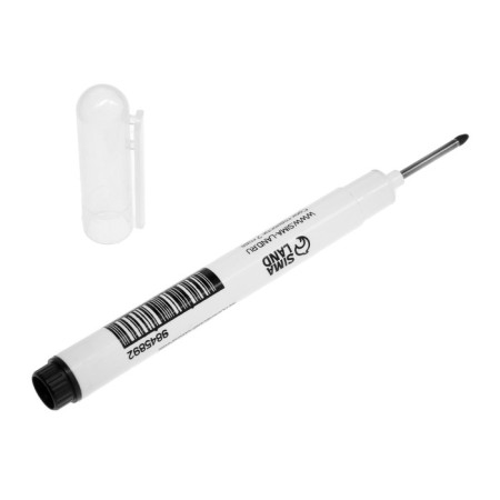 Building tundra marker, elongated thin metal tip, black, 1.4 mm-6