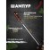 Shampoo with a wooden handle "stump" metal - 3 mm, width - 12 mm, working length - 40 cm