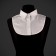 False collar, neck diameter = 42 cm, 31.5 × 20.5 cm, white color