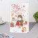 Postcard "New Year rushes to us!" glitter, snowman, 12.5x19.5 cm