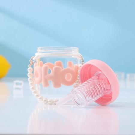 Water bottle "Beauty", 400 ml, 8 × 14.5 cm, pink color-5
