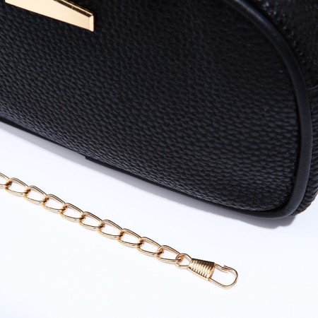 Bag Cross-Bodi with a zipper, black color-5