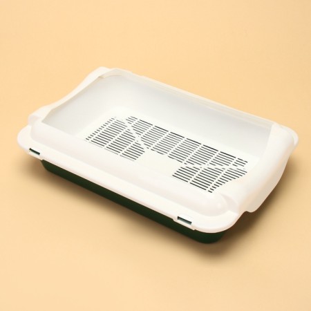 Medium toilet with 36 x 26 x 9, green/white-4