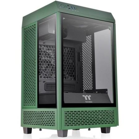The housing Themaltake The Tower 100 Racing Green Green without PSU miniitx 1x120mm 3x140mm 2xusb3. 10044-4