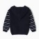 Knitted jumper for a boy, dark blue color, height 92 cm