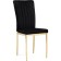 Stol on a metal frame metal/velor, gold/black 42x54x94 cm