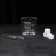 The set “Dad does not thump!”, Glass glass 250 ml, stones for whiskey, forceps