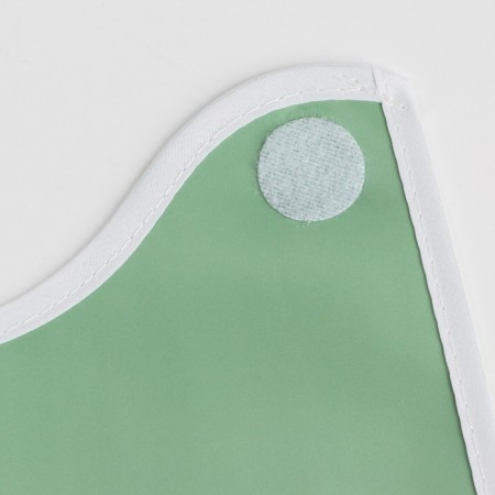 Bibslate for feeding "Happiness is" waterproof on Velcro, with a pocket-3