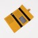 Women's wallet on the button, yellow color