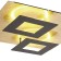 Ceiling light Mantra Dalia, Led, 3360lm, 3000k, 500x500x77 mm, black color