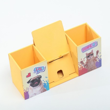 Organizer for the office with a stand for the phone "LOL" 23x7x14 cm-5