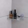Shelf on vacuum suction shafts, 25 × 11 × 7 cm