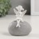 Polystone souvenir "Girl Angel with a bouquet, on a pebble" 7x4.5x8.5 cm