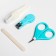 Child care set, 4 items, turquoise color