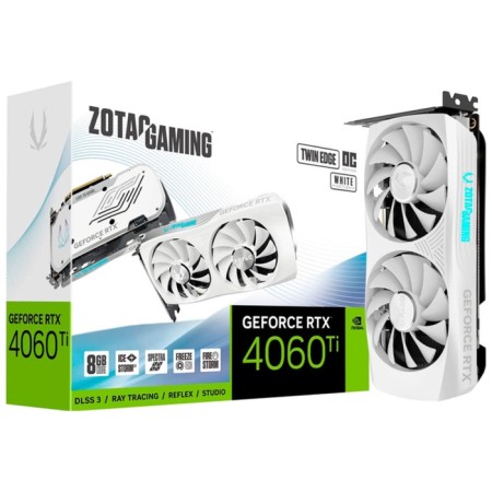 Video Card Zotac GeForce RTX 4060 Twin Edge OC White Edition 8GB (ZT-D40610Q-10M)