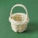 Puppet miniature "Basket", white color