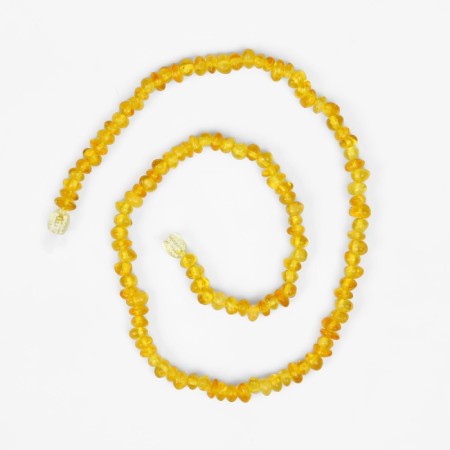 Beads "amber" Processed crumbs, rainbow, 45cm-4