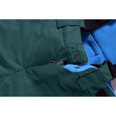 Ski pants for a girl, height 110 cm, dark green color-7