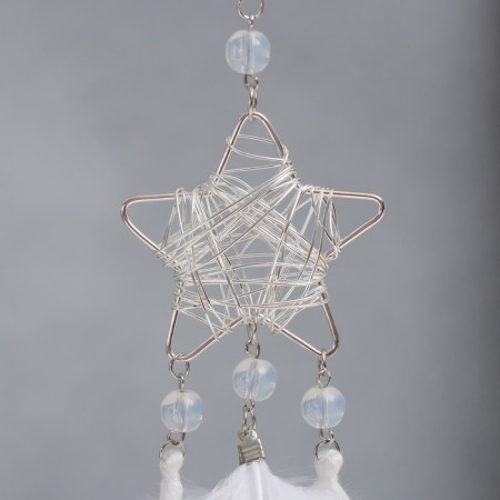 Dreams "Weaved Star" White 19x4.5 cm-1
