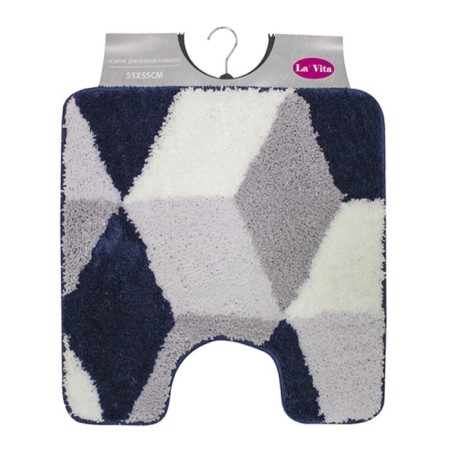Bathroom mat "Ornella", 55 x 55 cm, blue color
