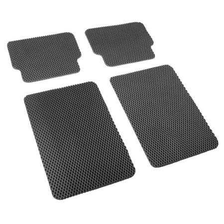 EVA carriers of car, universal, l (medium size), without edging, gray, set-4