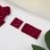 Flasp for a bra, 3 rows 2 hooks, 3 × 3 cm, 3 × 5 cm, 10 pcs, burgundy color