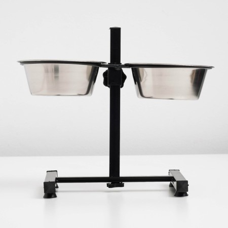 Adjustable stand 30 cm with 2 bowls of 850 ml-4