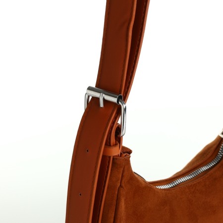 Women's bag with lightning, brown color-6