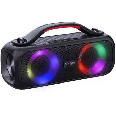 Portable acoustics Perfeo (PF_D0054) EYE-S Black 16W, MP3 USB, AUX, FM, VA, HF, TWS-1