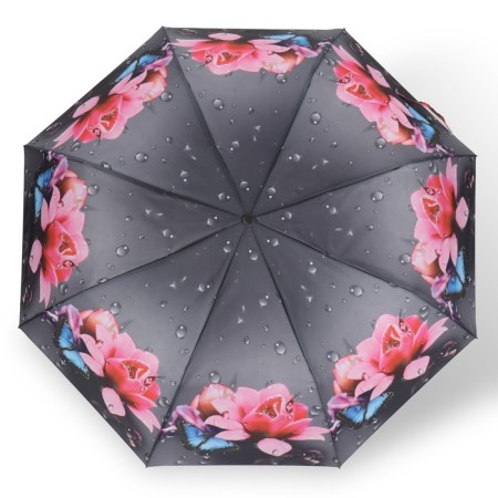 The umbrella semi -automatic “Rainy Day”, 3 additions, 8 spokes, r = 49 cm, color mix-4