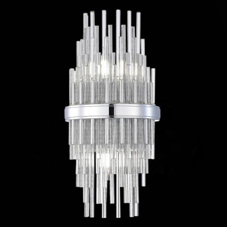 Sconces st. SL1628.101.02. TERAMO. 2x40 watts, E14, 20x43 cm, chromium color-1