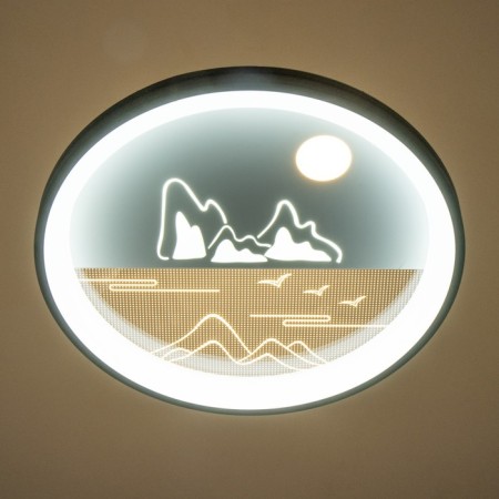 Luer with DPD "mountains" LED 160W dark blue-white 48.5x48.5x6.5 cm Bayerlux-3
