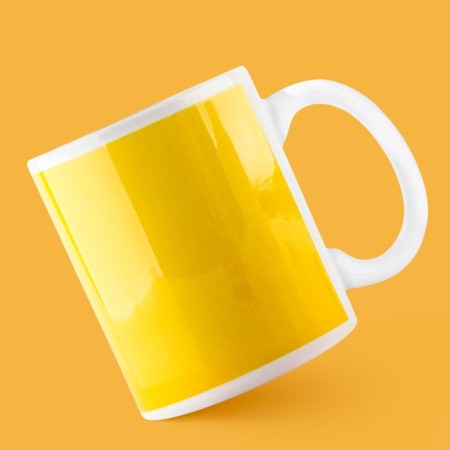 Ceramic mug "Be Seryoga", 320 ml, yellow color-2