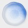 Glass plate “Lotus”, D = 23 cm, blue color