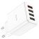 Network charger Hoco C102A, 1 USB, 18 W, 3 USB, 2.1 A, Qc, white