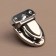 Bag's fastener, 2.7 × 3.8 cm, silver color