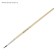 Set of brushes protein round 4 pieces (No. 1,2,3,4) with wooden handles on a blister