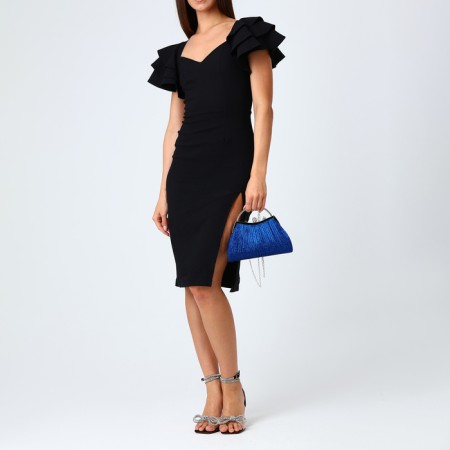 Female bag on the farmar, blue color-7