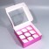 Capley box, confectionery packaging with a window, 9 cells "Pink", 25 x 25 x 10 cm