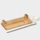 Board for serving, metallic skewer, saucepan, 30 × 14 cm, birch, soaked in mineral oil