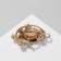 Brooch "Flower" harp, green color in gold