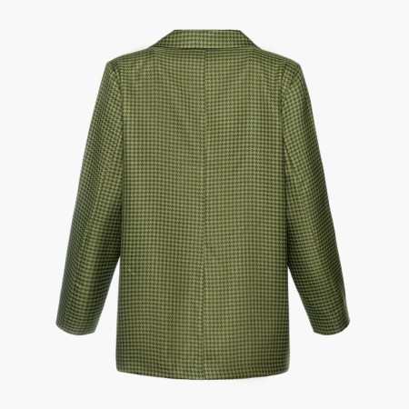 Female jacket, green color, goose foot, size 52-8