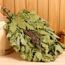 Broke for the bath oak, 55 cm with sage