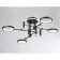 LED ceiling LED with Ambrella Light, Linetech, FL51649, LED, 98 W, 7350LUM, 3000-6400K, gold, gold