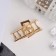 Hair crab "Liberty" Triangle, 4 cm, gold